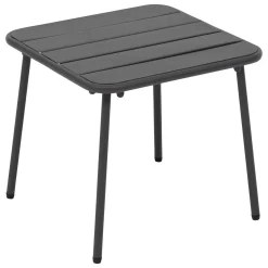 Mesa PHUKET de metal gris oscuro