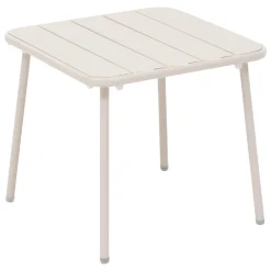 Mesa PHUKET metálica beige