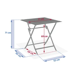 Mesa plegable AZUA truffe/café