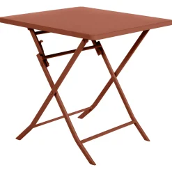 Mesa plegable cuadrada GREENSBORO 2 plazas naranja