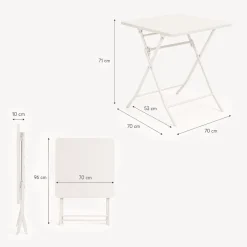Mesa plegable GREENSBORO cuadrada argile