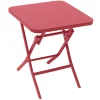 Mesa plegable GREENSBORO cuadrada roja