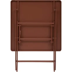 Mesa plegable GREENSBORO cuadrada acajou