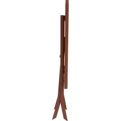 Mesa plegable GREENSBORO cuadrada acajou