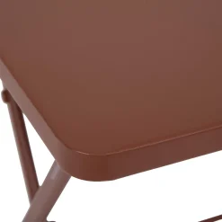 Mesa plegable GREENSBORO cuadrada acajou