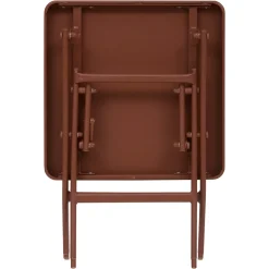 Mesa plegable GREENSBORO cuadrada acajou