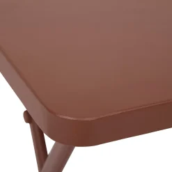 Mesa plegable GREENSBORO cuadrada acajou