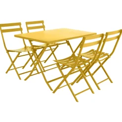 Mesa plegable GREENSBORO rectangular mostaza