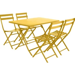Mesa plegable GREENSBORO rectangular mostaza
