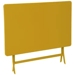 Mesa plegable GREENSBORO rectangular mostaza
