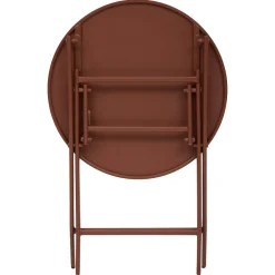 Mesa plegable GREENSBORO redonda acajou