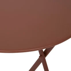 Mesa plegable GREENSBORO redonda acajou