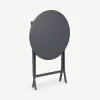 Mesa plegable GREENSBORO redonda gris