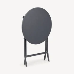 Mesa plegable GREENSBORO redonda gris
