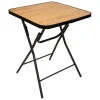 Mesa plegable negra de metal