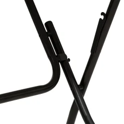 Mesa plegable negra de metal