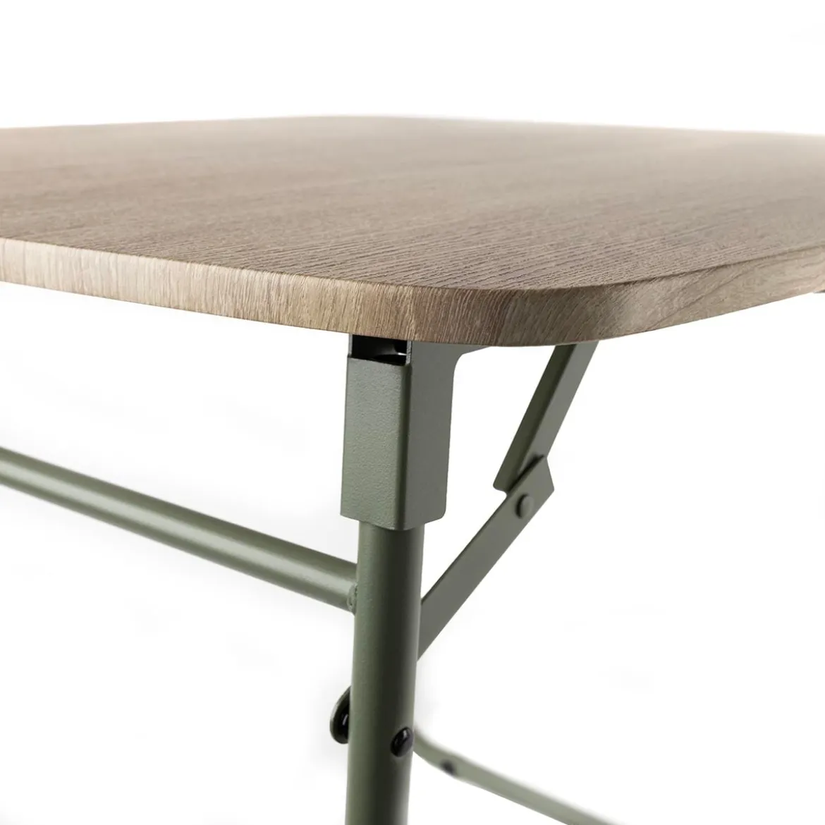 Mesa plegable NOMAD de estructura verde