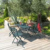 Mesa plegable rectangular GREENSBORO azul