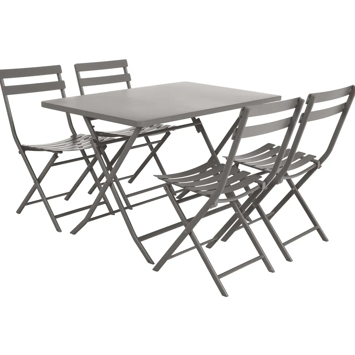 Mesa plegable rectangular GREENSBORO marrón