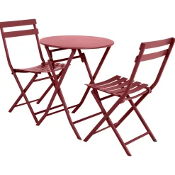 Mesa plegable redonda GREENSBORO grosella