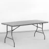 Mesa Plegable 180x75x74cm Gris