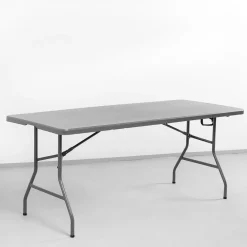 Mesa Plegable 180x75x74cm Gris