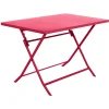 Mesa rectangular para 4 personas GREENSBORO roja
