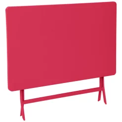 Mesa rectangular para 4 personas GREENSBORO roja