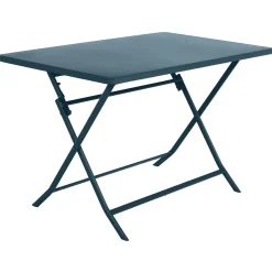 Mesa rectangular plegable 4 plazas GREENSBORO azul