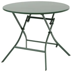 Mesa redonda plegable GREENSBORO verde