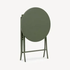 Mesa redonda plegable 2 plazas GREENSBORO verde
