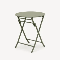Mesa redonda plegable 2 plazas GREENSBORO verde