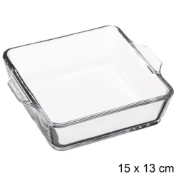 Mini Fuente De Vidrio Cuad. 15Cm