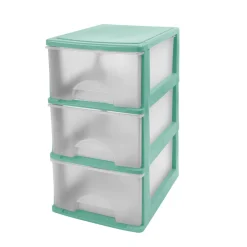 Modulo con 3 cajones verde