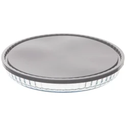 Molde para tartas de vidrio con tapa 27cm