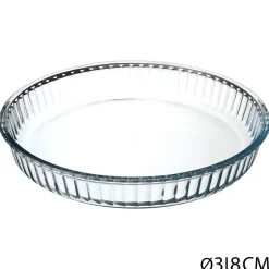 Molde P/Tartas Borcam De Vidrio 32Cm