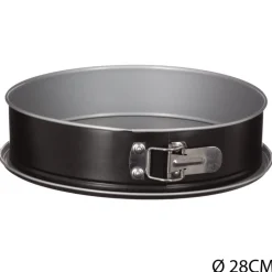 Molde Redondo Desmontable Negro 28Cm