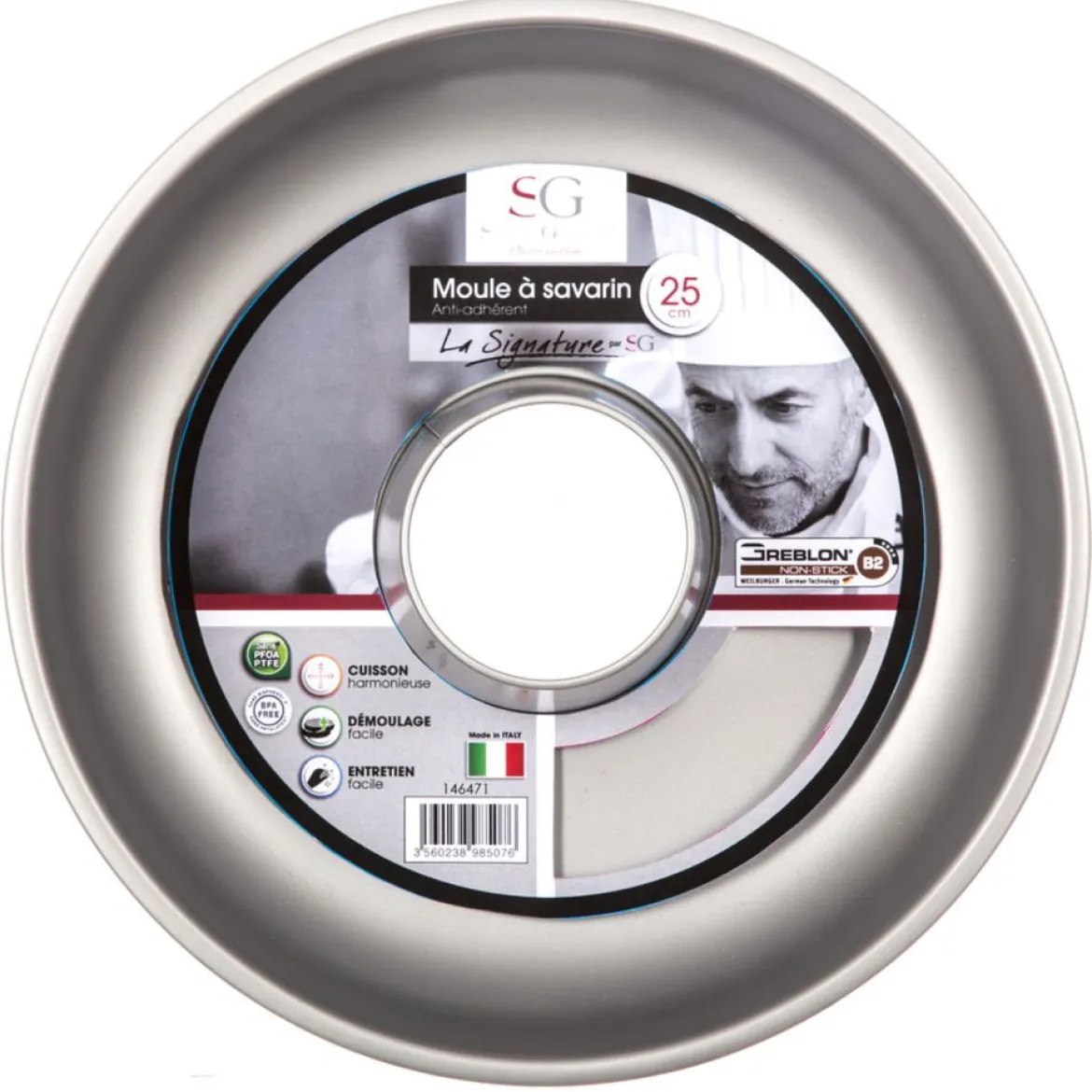 Molde Savarin Signature Negro 25Cm