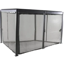 Mosquitera para pérgola AVILA gris 245x300x400cm