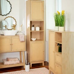 Mueble alto wc CANE marrón