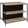 Mueble auxiliar marrón y negro ALIAJ