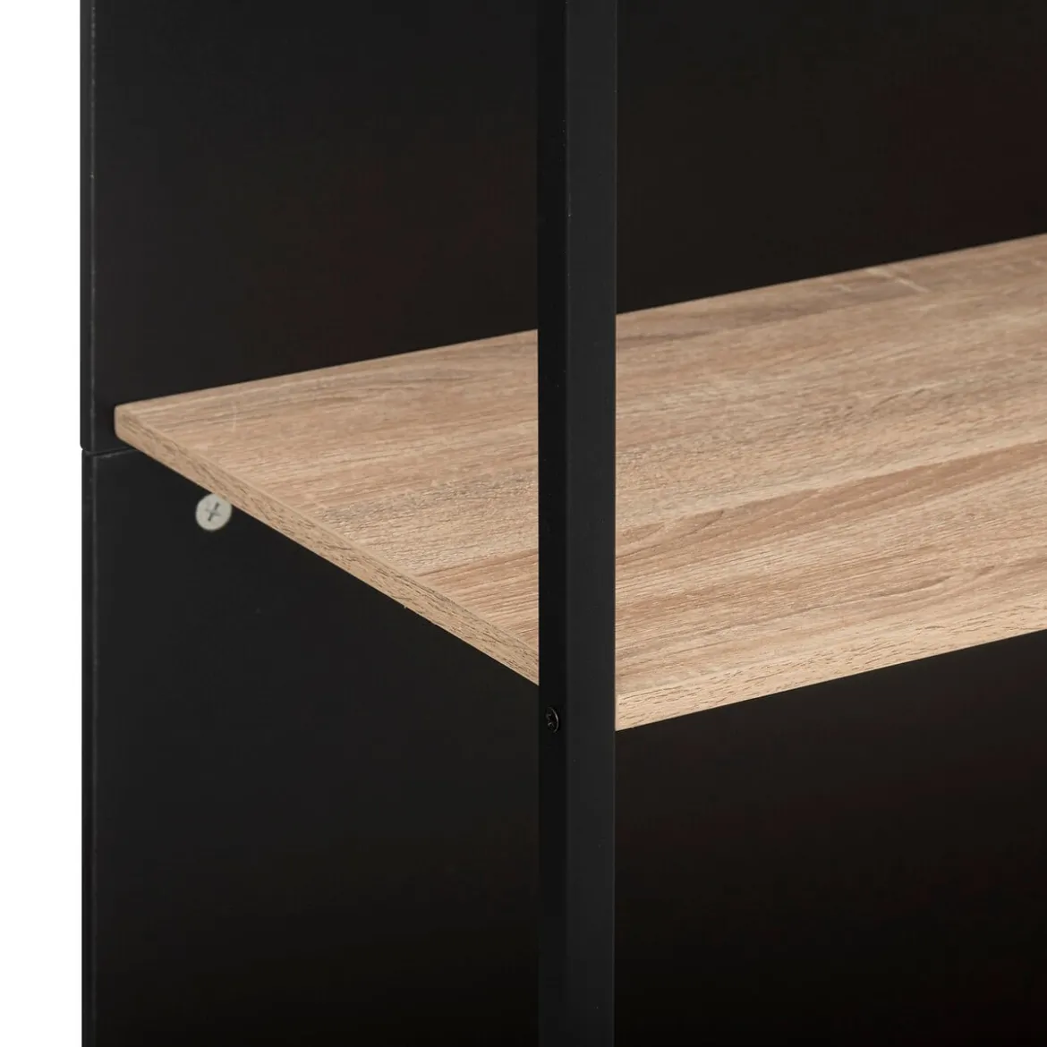 Mueble auxiliar marrón y negro ALIAJ