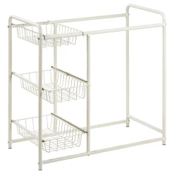 Mueble auxiliar para ropa sucia blanco