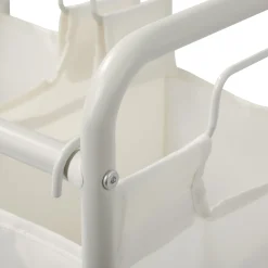 Mueble auxiliar para ropa sucia blanco