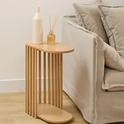 Mueble auxiliar SLAT beige 49,5x26x56cm