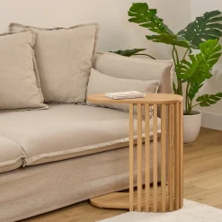 Mueble auxiliar SLAT beige 49,5x26x56cm