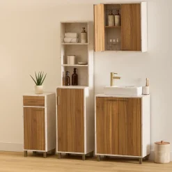 Mueble bajo WC COME marrón