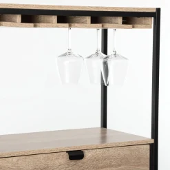 Mueble bar ALIAJ de mdf con botellero