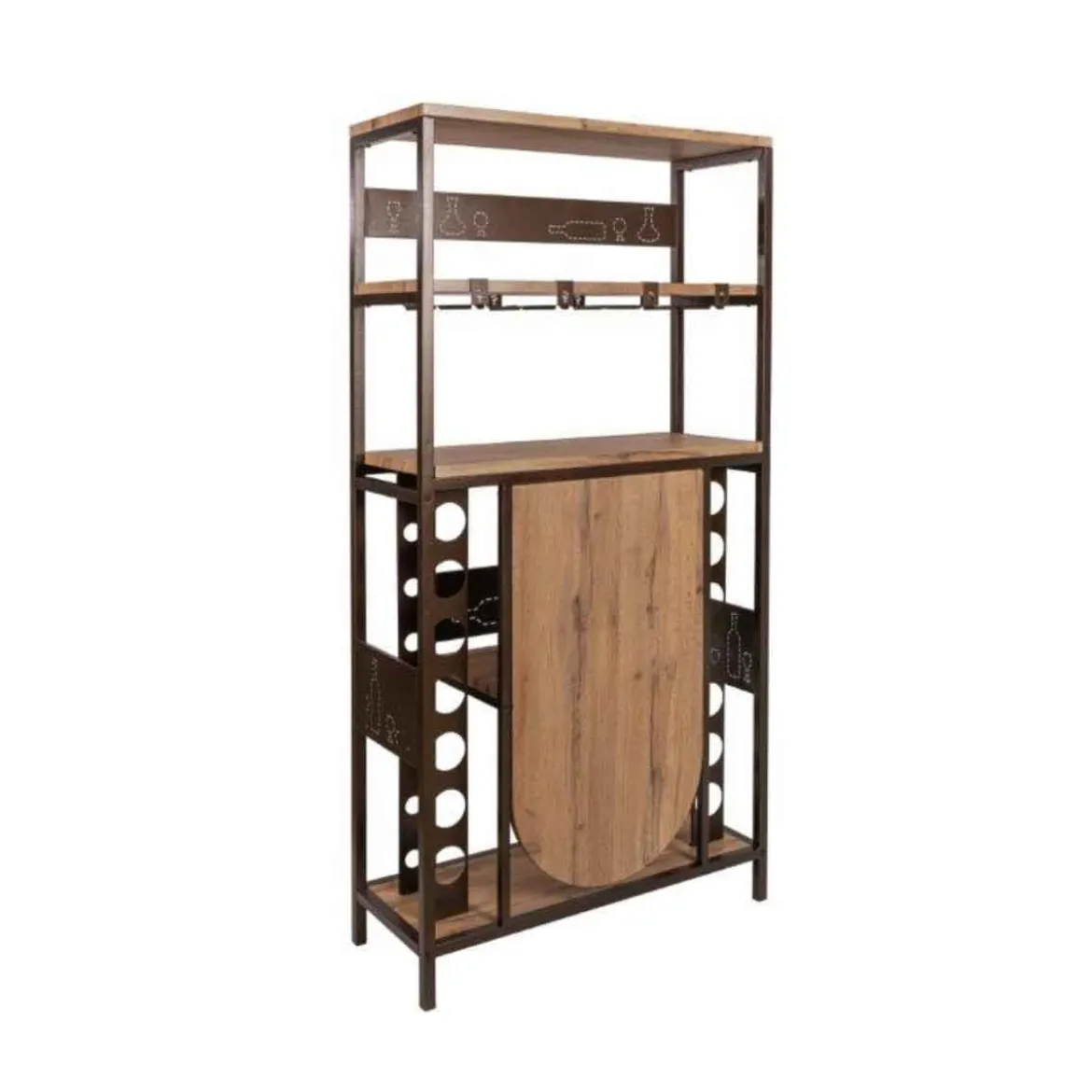 Mueble bar BOCCA con botellero y tapa removible