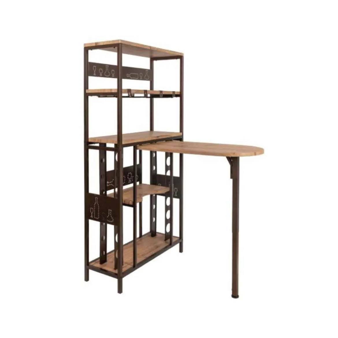 Mueble bar BOCCA con botellero y tapa removible